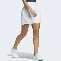 ADIDAS Ladies Go-To Pleated Shorts White -Cheap Footwear Store P HA3495ADILDSGOTOSHORTSWHITE 2 L