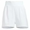 ADIDAS Ladies Go-To Pleated Shorts White -Cheap Footwear Store P HA3495ADILDSGOTOSHORTSWHITE 4 L