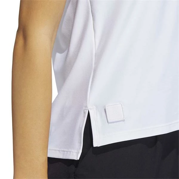 ADIDAS Ladies Go-To Polo Shirt White 8 ADIDAS Ladies Go-To Polo Shirt White - Image 6