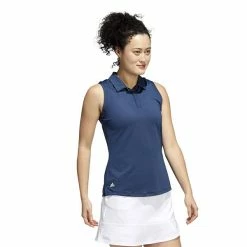 ADIDAS Ladies Primeblue Sleeveless Polo Shirt Crew Navy 11 ADIDAS Ladies Primeblue Sleeveless Polo Shirt Crew Navy -Cheap Footwear Store P HA6446ADIDASSHIRTCREWNAVYLADIES 3 L