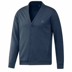 ADIDAS Gents Go-To Primeblue Cardigan Crew Navy