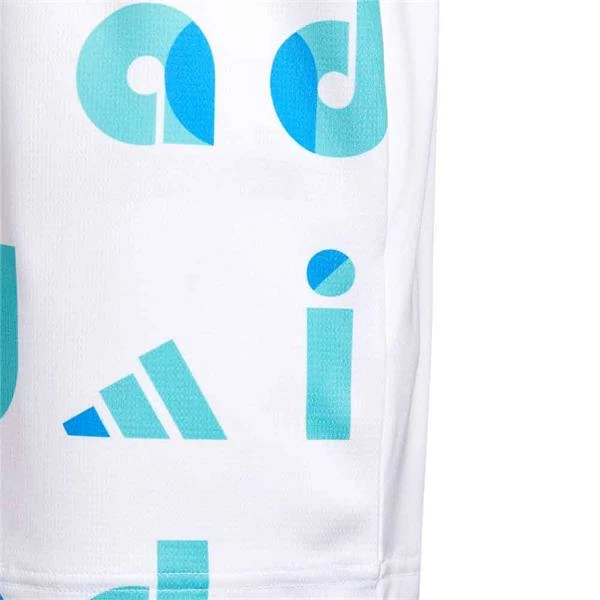 ADIDAS Junior - Boys Graphic Polo Shirt Semi Mint Rush - Blue Rush - White 6 ADIDAS Junior - Boys Graphic Polo Shirt Semi Mint Rush - Blue Rush - White - Image 4