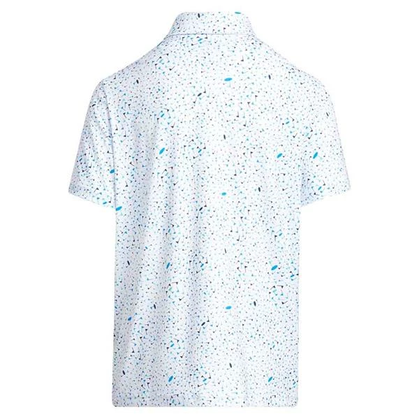 ADIDAS Junior - Boys Flag Print Polo Shirt Blue Rush 4 ADIDAS Junior - Boys Flag Print Polo Shirt Blue Rush - Image 2