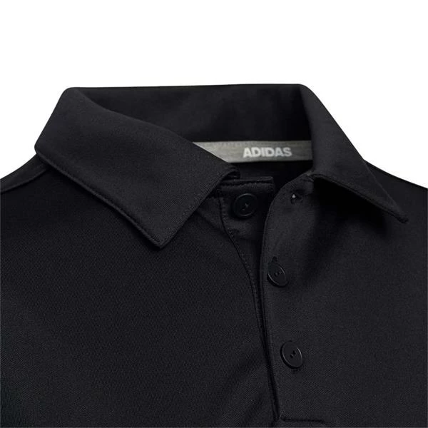 ADIDAS Junior - Boys 3-Stripe Polo Shirt Black 5 ADIDAS Junior - Boys 3-Stripe Polo Shirt Black - Image 3