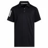 ADIDAS Junior - Boys 3-Stripe Polo Shirt Black -Cheap Footwear Store P HF3092ADIDASSHIRTBLACKBOYS L