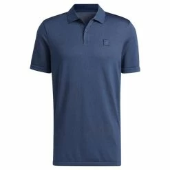 ADIDAS Gents Go-To Seamless Polo Shirt Crew Navy