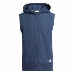 ADIDAS Gents Hoodie Vest Crew Navy