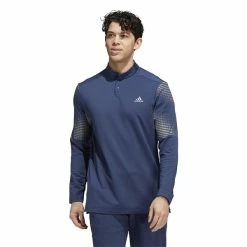 ADIDAS Gents Statement Cold.Rdy Long Sleeve Polo Shirt Crew Navy -Cheap Footwear Store P HF6582ADIDASSHIRTCREWNAVYGENTS 2 L