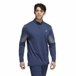 ADIDAS Gents Statement Cold.Rdy Long Sleeve Polo Shirt Crew Navy -Cheap Footwear Store P HF6582ADIDASSHIRTCREWNAVYGENTS 3 L