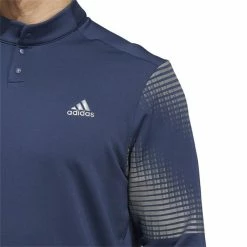 ADIDAS Gents Statement Cold.Rdy Long Sleeve Polo Shirt Crew Navy -Cheap Footwear Store P HF6582ADIDASSHIRTCREWNAVYGENTS 4 L