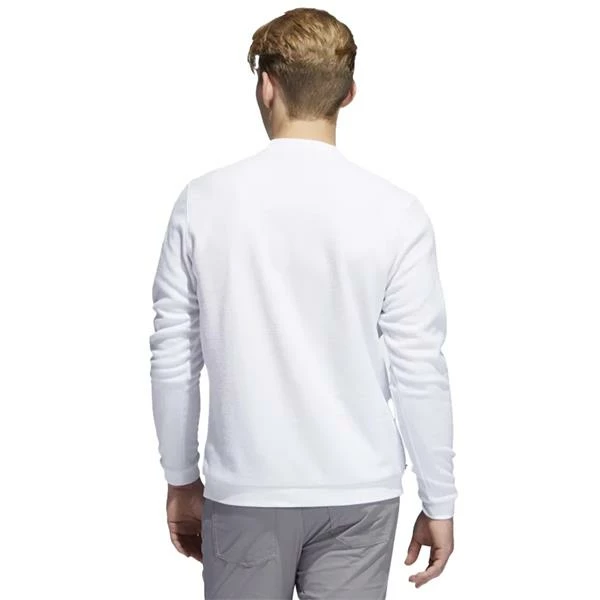 ADIDAS Gents Core Crew Neck Sweatshirt White 4 ADIDAS Gents Core Crew Neck Sweatshirt White - Image 2