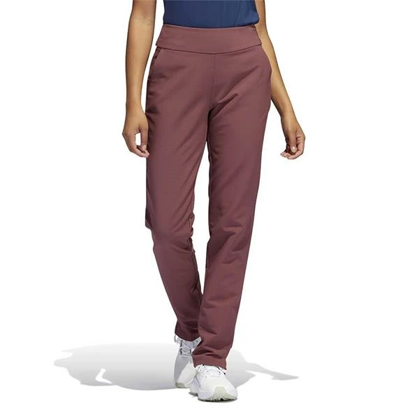 ADIDAS Ladies Winter Weight Pull-On Pants Quiet Crimson 4 ADIDAS Ladies Winter Weight Pull-On Pants Quiet Crimson - Image 2