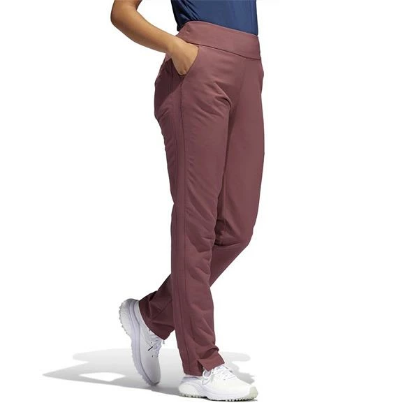 ADIDAS Ladies Winter Weight Pull-On Pants Quiet Crimson 6 ADIDAS Ladies Winter Weight Pull-On Pants Quiet Crimson - Image 4