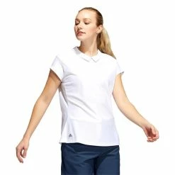 ADIDAS Ladies Sport Performance Jacquard Polo Shirt White 11 ADIDAS Ladies Sport Performance Jacquard Polo Shirt White -Cheap Footwear Store P HG8383ADIDASSHIRTWHITELADIES 3 L