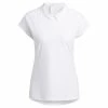 ADIDAS Ladies Sport Performance Jacquard Polo Shirt White