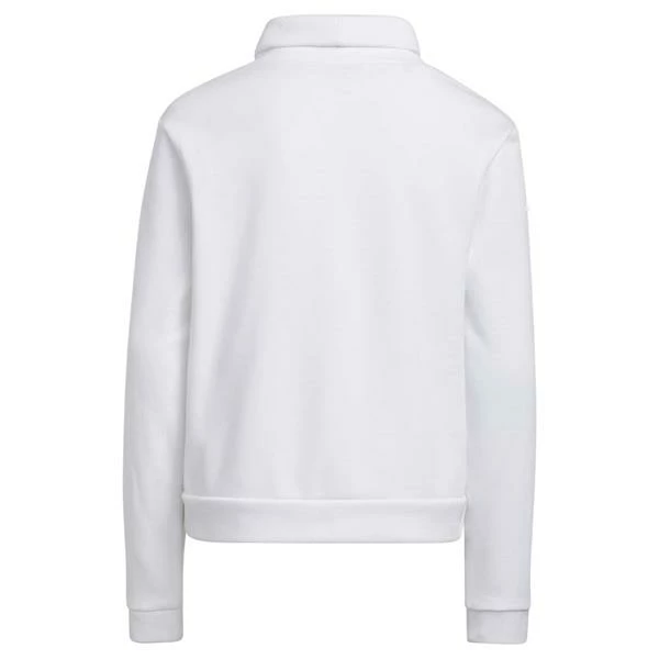ADIDAS Junior - Girls Mock Sweatshirt White 4 ADIDAS Junior - Girls Mock Sweatshirt White - Image 2