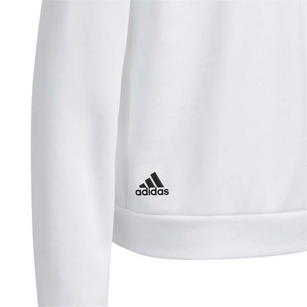 ADIDAS Junior - Girls Mock Sweatshirt White 5 ADIDAS Junior - Girls Mock Sweatshirt White - Image 3