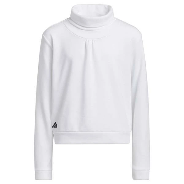 ADIDAS Junior - Girls Mock Sweatshirt White 3 ADIDAS Junior - Girls Mock Sweatshirt White