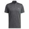 ADIDAS Gents Textured Stripe Polo Shirt Black - Grey Five -Cheap Footwear Store P HM7392ADIDASSHIRTBLACKGREYGENTS L