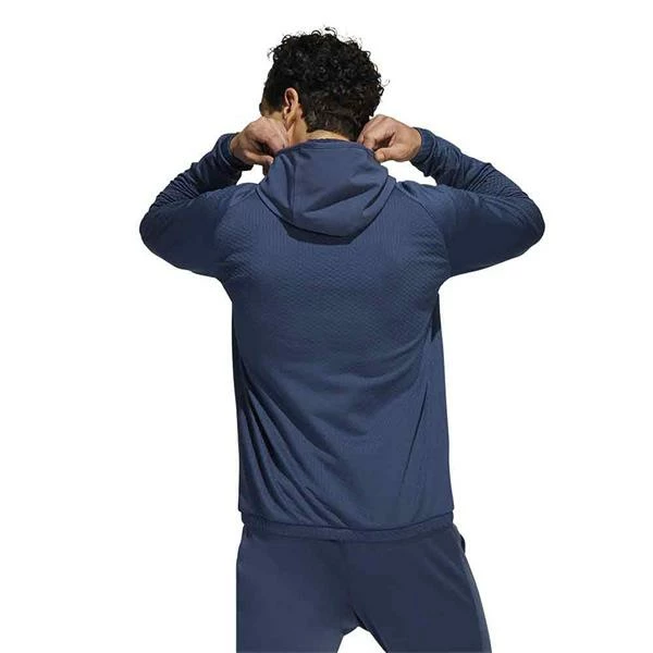 ADIDAS Gents ¼ Zip Fleece Parka With Hood Crew Navy 5 ADIDAS Gents ¼ Zip Fleece Parka With Hood Crew Navy - Image 3