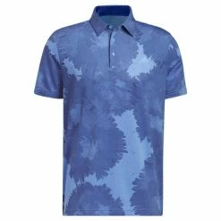 ADIDAS Gents Flower Mesh Polo Shirt Blue Fusion - Collegiate Navy