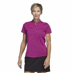ADIDAS Ladies Jacquard Polo Shirt Lucid Fuchsia 9 ADIDAS Ladies Jacquard Polo Shirt Lucid Fuchsia -Cheap Footwear Store P HT1308ADIDASSHIRTLUCIDFUCHSIALADIES 1 L