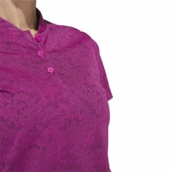 ADIDAS Ladies Jacquard Polo Shirt Lucid Fuchsia 12 ADIDAS Ladies Jacquard Polo Shirt Lucid Fuchsia -Cheap Footwear Store P HT1308ADIDASSHIRTLUCIDFUCHSIALADIES 4 L