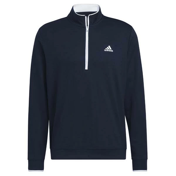 ADIDAS Gents Primegreen ¼ Zip Sweatshirt Collegiate Navy - White 3 ADIDAS Gents Primegreen ¼ Zip Sweatshirt Collegiate Navy - White