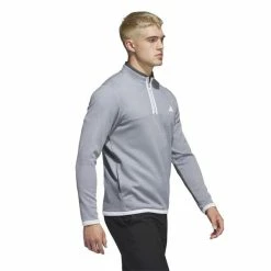 ADIDAS Gents Microdot ¼ Zip Pullover White - Grey Three -Cheap Footwear Store P IA4763ADIDASPULLOVERWHITEGREYTHREEGENTS 3 L