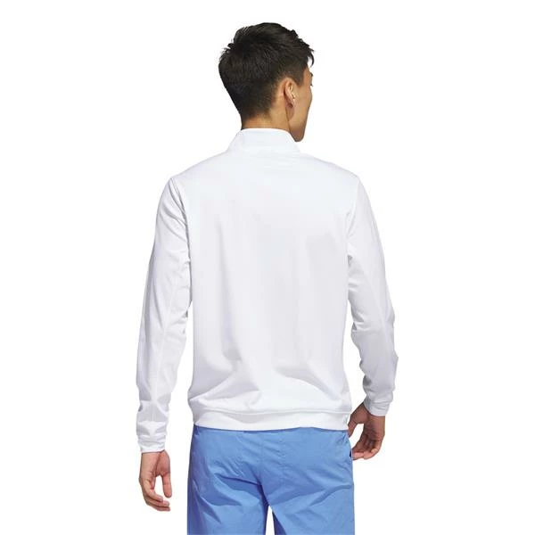 ADIDAS Gents Elevated ¼ Zip Pullover White 4 ADIDAS Gents Elevated ¼ Zip Pullover White - Image 2