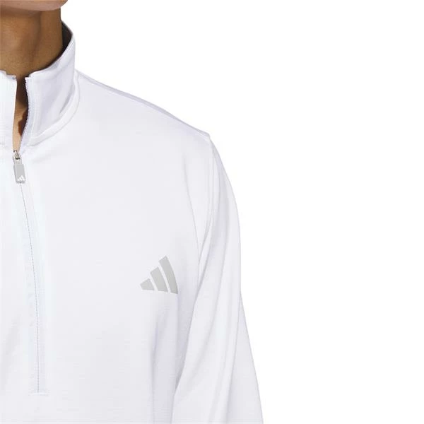 ADIDAS Gents Elevated ¼ Zip Pullover White 7 ADIDAS Gents Elevated ¼ Zip Pullover White - Image 5