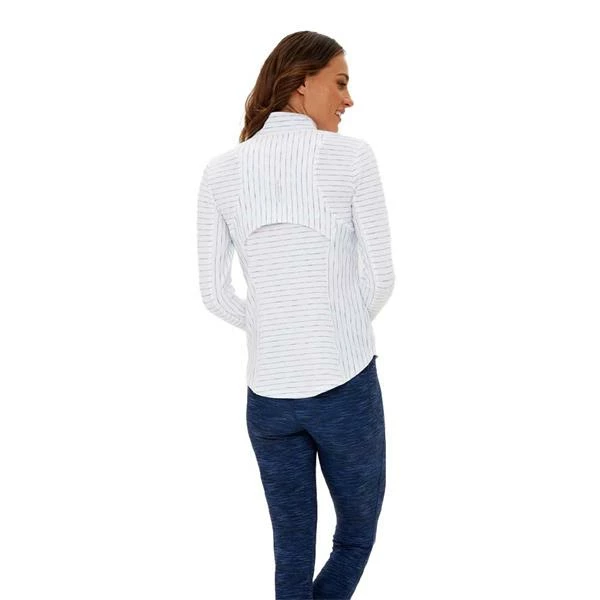 Zero Restriction Ladies Renae Zip Mock White - Heavenly 4 Zero Restriction Ladies Renae Zip Mock White - Heavenly - Image 2
