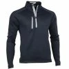 Zero Restriction Gents Z500 1/4 Zip Top Black - Metallic Silver