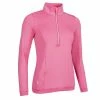 Glenmuir Ladies Carina Zip Neck Shaped Panel Performance Midlayer Sorbet Marl -Cheap Footwear Store P LF2625GLENMUIRMIDLAYERSORBETMARLLADIES L