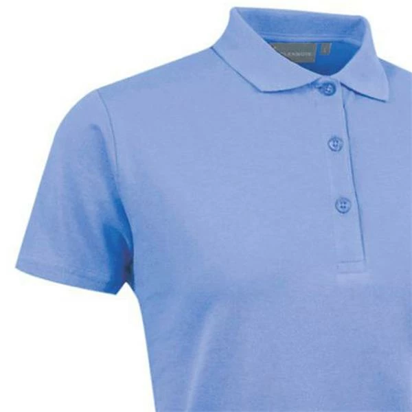 Glenmuir Ladies Sophie Pique Polo Shirt Light Blue 4 Glenmuir Ladies Sophie Pique Polo Shirt Light Blue - Image 2
