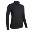 Glenmuir Ladies Fern Roll Neck Long Sleeve Shirt Black -Cheap Footwear Store P LSC2691GLENMUIRSHIRTBLACKLADIES L