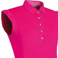 Glenmuir Ladies Ruched Placket Gingham Sleeveless Performance Polo Shirt Magnet -Cheap Footwear Store P LSP2679GLENLADIESDAISYRUSHEDSLSHIRTMAGNET 1 L