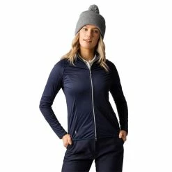 Glenmuir Ladies Poppy Zip Front Water Repellent Jacket Navy -Cheap Footwear Store P LW2660GLENMUIRJACKETNAVYLADIES 4 L