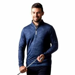 Glenmuir Gents Wick Zip Neck Lightweight Performance Midlayer Camo - Light Grey -Cheap Footwear Store P MF7503GLENMUIRMIDLAYERCAMOLIGHTGREYGENTS 1 L