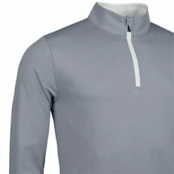 Glenmuir Gents Wick Zip Neck Lightweight Performance Midlayer Light Grey - Marl White -Cheap Footwear Store P MF7503GLENMUIRMIDLAYERLIGHTGREYMARLWHITEGENTS 1 L