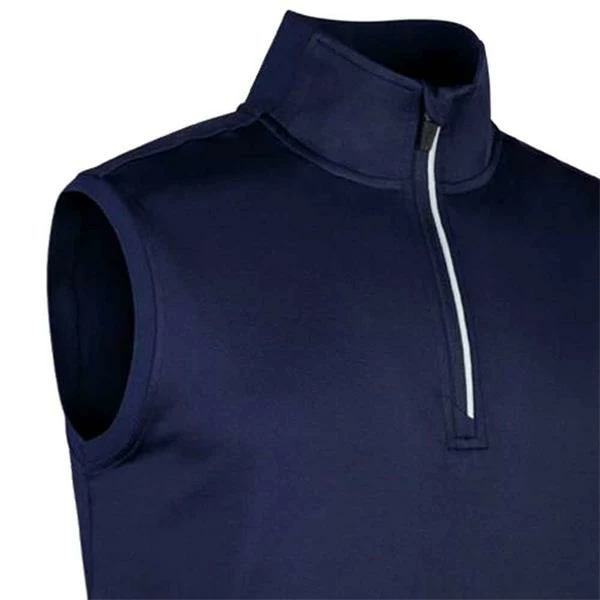 Glenmuir Gents Charles Zip Neck Sleeveless Midlayer Navy - Light Grey 4 Glenmuir Gents Charles Zip Neck Sleeveless Midlayer Navy - Light Grey - Image 2