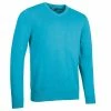 Glenmuir Gents Glencoe V-Neck Sweater Aqua -Cheap Footwear Store P MKC7516GLENMUIRSWEATERAQUAGENTS L