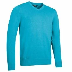 Glenmuir Gents Glencoe V-Neck Sweater Aqua