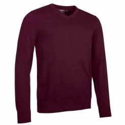 Glenmuir Gents Glencoe V-Neck Sweater Bordeaux