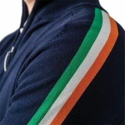 Glenmuir Gents Dublin Zip Neck Irish Flag Stripe Cotton Golf Sweater Navy -Cheap Footwear Store P MKC7548GLENMUIRSWEATERNAVYGENTS 2 L