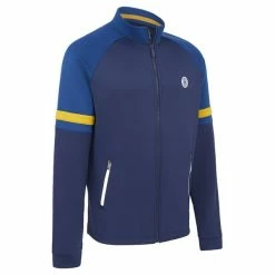 Original Penguin Gents Long Sleeve Original Performance Tracksuit Jacket Black Iris (417)