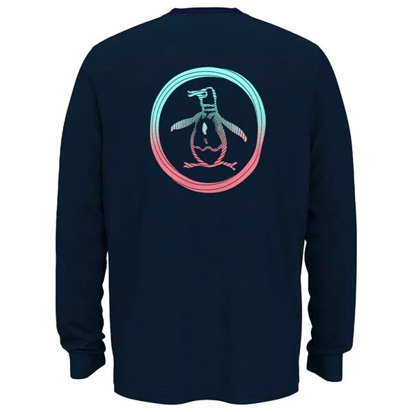 Original Penguin Gents Long Sleeve Performance Trade Black Iris (417) 4 Original Penguin Gents Long Sleeve Performance Trade Black Iris (417) - Image 2