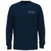 Original Penguin Gents Long Sleeve Performance Trade Black Iris (417) -Cheap Footwear Store P OGKFC016ORIGINALPENGUINTOPBLACKIRIS417GENTS L