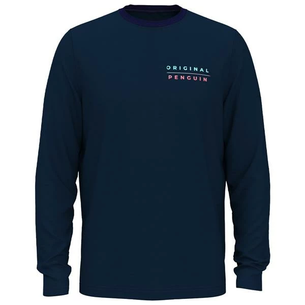 Original Penguin Gents Long Sleeve Performance Trade Black Iris (417) 3 Original Penguin Gents Long Sleeve Performance Trade Black Iris (417)