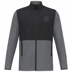 Original Penguin Gents 90's Colour Block Full Zip Dark Caviar (011)